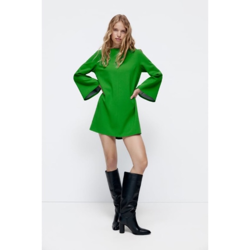 ZARA Bell Sleeve Dress NWT